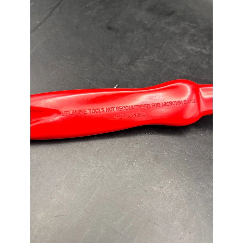Vtg Retro‎ Red Melamine Spatula Flipper Turner Utensil Kitchenware 12.75